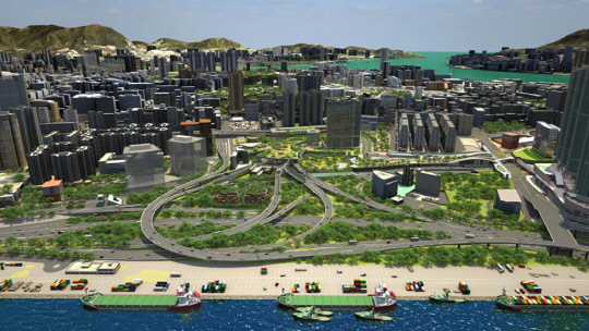 SK건설이 홍콩에 조성 중인 도로프로젝트 조감도<SK건설 제공>